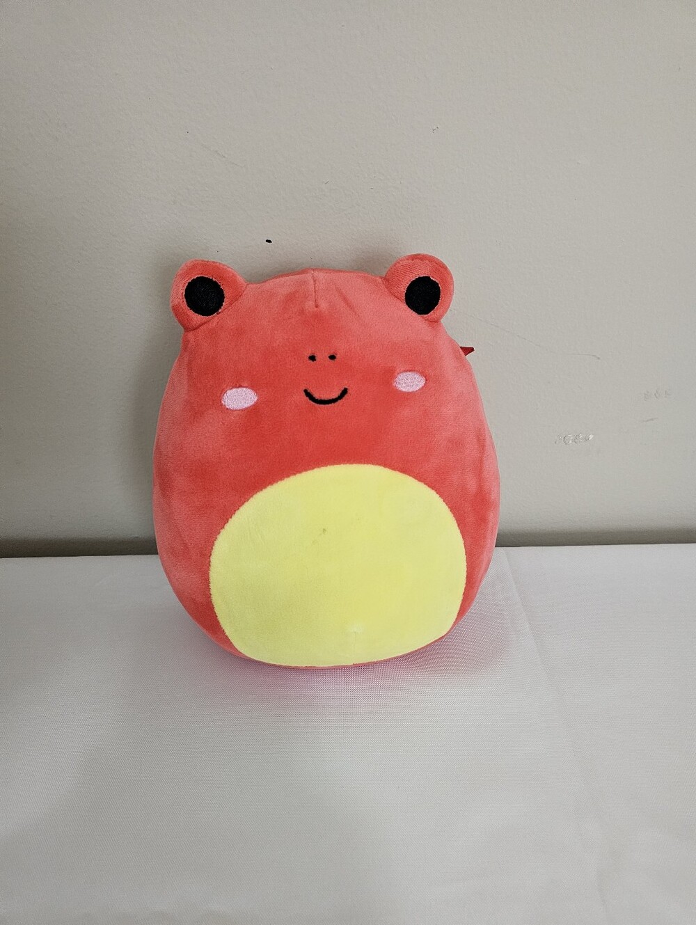 Squishmallows Coral Frog Plush with Yellow Belly